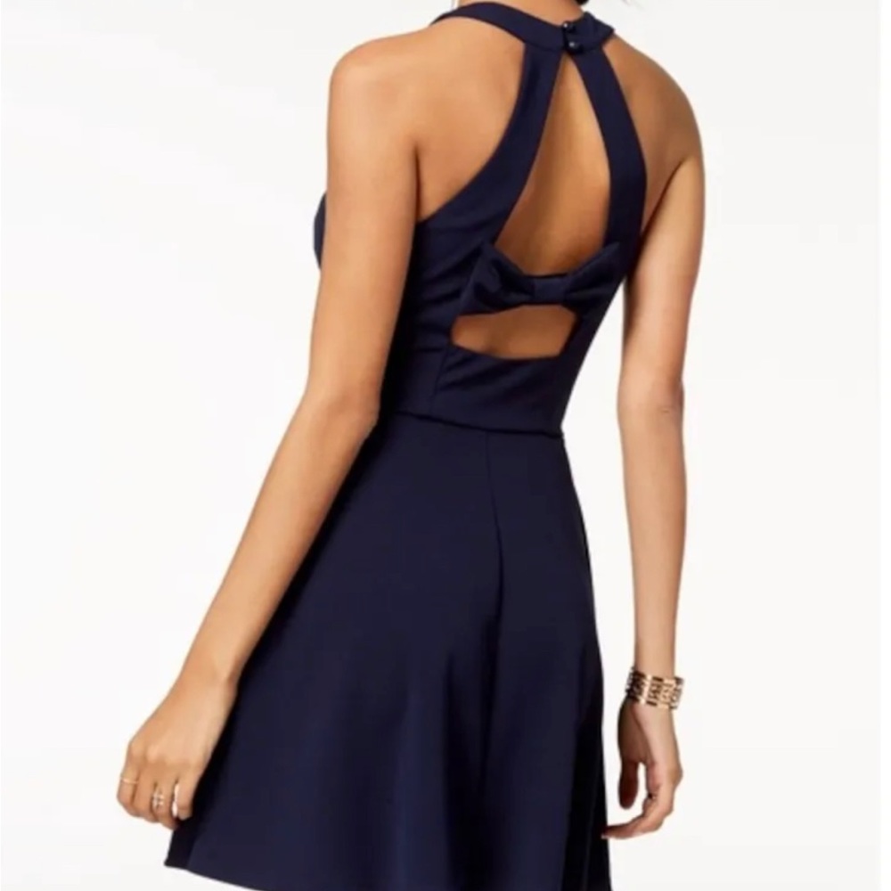 SPEECHLESS | NORDSTROM JUNIORS | NAVY BLUE | BOW | MINI DRESS | EXTRA SMALL